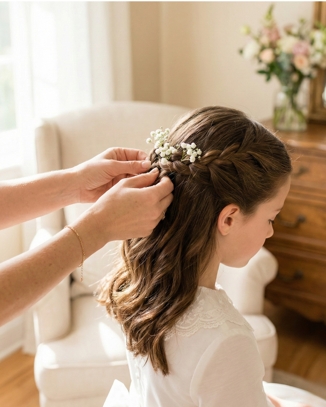 Peinado de Primera Comunión